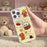 For iPhone 16 Pro Max Magnetic Case TPU PC Phone Cover with Yellow Duck Knitted Cat Backplate - Pink - 7