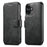SUTENI Q-05 For iPhone 17 Wallet Case 2 in 1 Detachable Leather Flip Phone Cover with Stand - Black - 1