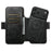 SUTENI Q-06 For iPhone 17 Pro Max Case Color Splicing Magnetic Detachable Leather Phone Cover - Black - 4