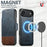 SUTENI Q-06 For iPhone Air Case Color Splicing Magnetic Detachable Leather Phone Cover - Blue - 4