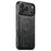 SUTENI G5 For iPhone 17 Pro Case Compatible with MagSafe Cowhide Texture Leather Back Cover - Black - 1