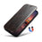 SUTENI J05 For iPhone 17 Case Compatible with MagSafe Textured PU Leather Flip Phone Cover - Brown - 5