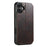 SUTENI J05 For iPhone 17 Case Compatible with MagSafe Textured PU Leather Flip Phone Cover - Brown - 7