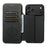 SUTENI J06 For iPhone 17 Pro Max Case Litchi Texture Leather Wallet Phone Shell Compatible with MagSafe - Black - 3