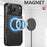 SUTENI J06 For iPhone 17 Pro Case Litchi Texture Leather Wallet Phone Shell Compatible with MagSafe - Black - 5