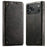 SUTENI For iPhone 17 Pro Case PU Leather Stand Wallet Phone Cover - Black - 1