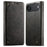 SUTENI For iPhone Air Case PU Leather Stand Wallet Phone Cover - Black - 1