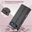 N.BEKUS P3 For iPhone Air Case RFID Blocking Wallet Stand PU Leather Flip Phone Cover - Black - 5