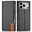 N.BEKUS P3 For iPhone 18 Pro Max / 17 Pro Max Case RFID Blocking Wallet Stand PU Leather Flip Phone Cover - Black - 1