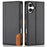 N.BEKUS P3 For iPhone 16 Case RFID Blocking Wallet Stand PU Leather Flip Phone Cover - Black - 1