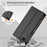 N.BEKUS P3 For iPhone 17e / 16e Case RFID Blocking Wallet Stand PU Leather Flip Phone Cover - Black - 7