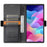 N.BEKUS P3 For Samsung Galaxy S24 Ultra Case RFID Blocking Wallet Stand PU Leather Flip Phone Cover - Black - 4
