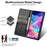N.BEKUS P3 For Samsung Galaxy S25 FE Case RFID Blocking Wallet Stand PU Leather Flip Phone Cover - Black - 5