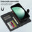 LC.IMEEKE L2 Series for Samsung Galaxy S25 FE Case PU Leather Wallet Detachable Magnetic Phone Cover - Black - 7