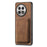For OnePlus 13R 5G Magnetic Case Leather Back Cover with Detachable Card Holder - Brown - 2
