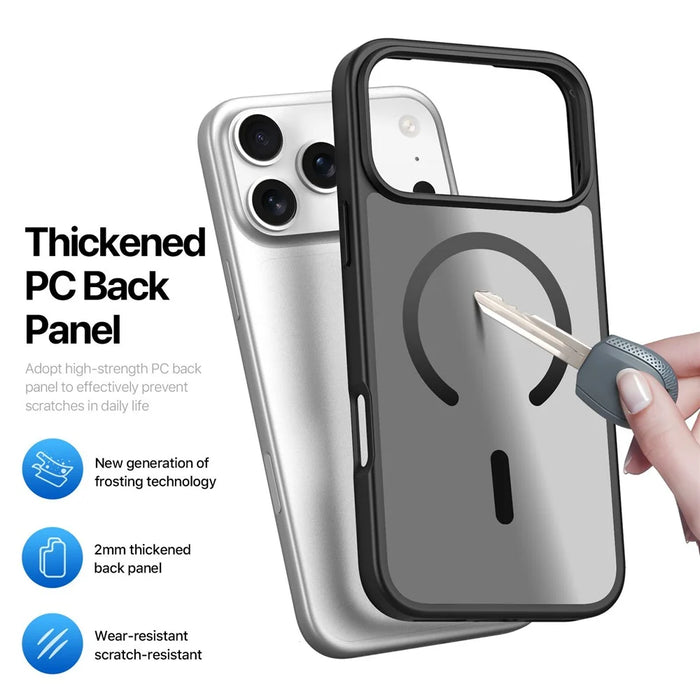 DUX DUCIS Yind Series For iPhone 17 Pro Case TPU + PC Matte Phone Cover Compatible with MagSafe - Black - 6