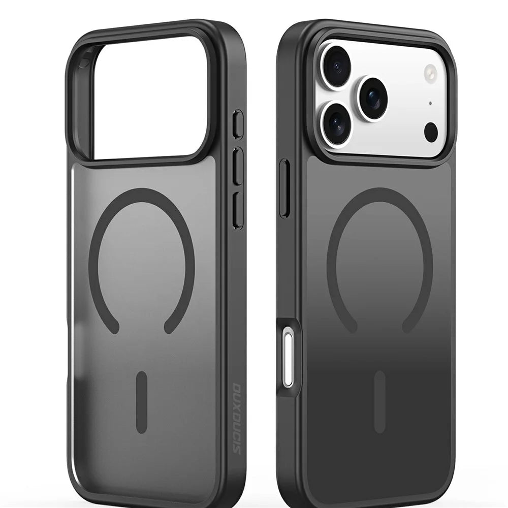 DUX DUCIS Yind Series For iPhone 17 Pro Max Case TPU + PC Matte Phone Cover Compatible with MagSafe - Black - 2