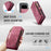 CASEME For Google Pixel 10 Pro / Google Pixel 10 Phone Cases  008 Leather Cover with Detachable Wallet and Strap - Red - 5