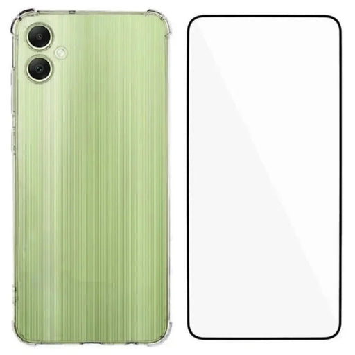 WANLONFENG For Samsung Galaxy A08 4G / A07 4G TPU Case  WL3 Series 1.5mm Phone Cover with Tempered Glass Film - Transparent - 1