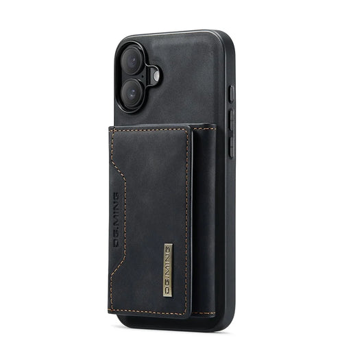 DG.MING M2 Series for iPhone 17 Case PU + PC + TPU Phone Cover Detachable Wallet - Black - 2