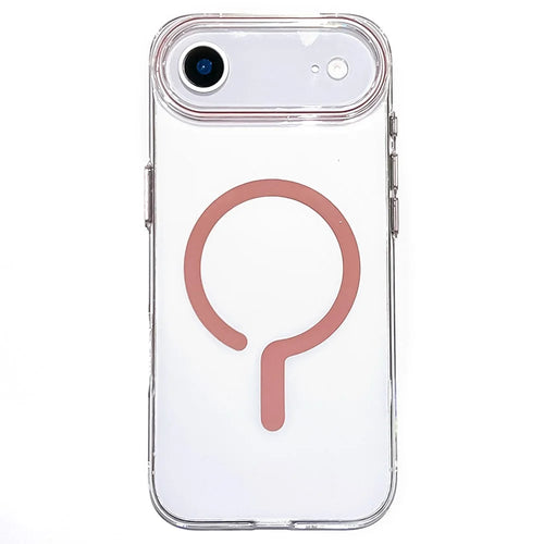 For iPhone Air Case Compatible with MagSafe Protective TPU + PC Phone Cover - Pink - 1