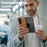 For Samsung Galaxy Z Fold7 5G Magnetic Case Rotating Kickstand Leather Coated PC Phone Cover - Brown - 7