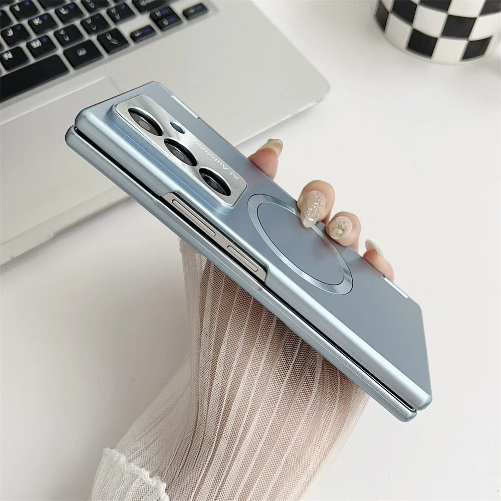 For Samsung Galaxy Z Fold7 5G Case Hard PC Phone Cover Magnetic Case - Champagne Gold - 5