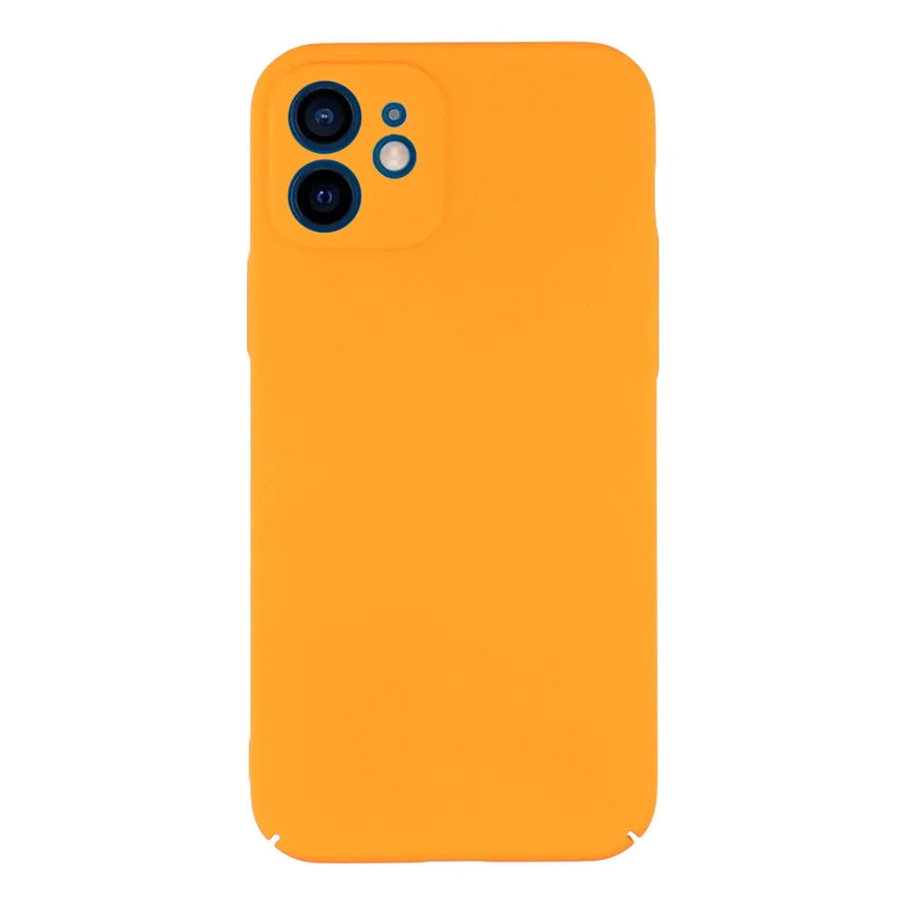 For iPhone 11 Case Skin-Touch Rubberized Hard PC Phone Cover - Orange - 1