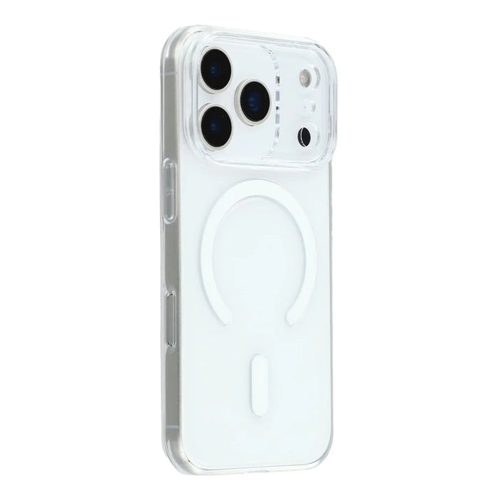 JAUCASE For iPhone 17 Pro Max Case Compatible with MagSafe Clear PC Phone Cover with AI Touch Control Button - 1