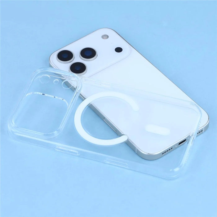 JAUCASE For iPhone 17 Pro Max Case Compatible with MagSafe Clear PC Phone Cover with AI Touch Control Button - 7