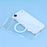 JAUCASE For iPhone Air Magnetic Case Clear PC Phone Cover with Rhinestone Lens Frame  /  AI Button - 7