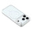 JAUCASE For iPhone 17 Pro Magnetic Case Clear PC Phone Cover with Rhinestone Lens Frame  /  AI Button - 5