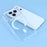 JAUCASE For iPhone 17 Pro Magnetic Case Clear PC Phone Cover with Rhinestone Lens Frame  /  AI Button - 7