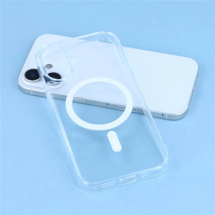 JAUCASE For iPhone 17 Case Compatible with MagSafe Crystal Clear TPU PC Phone Back Cover - 6