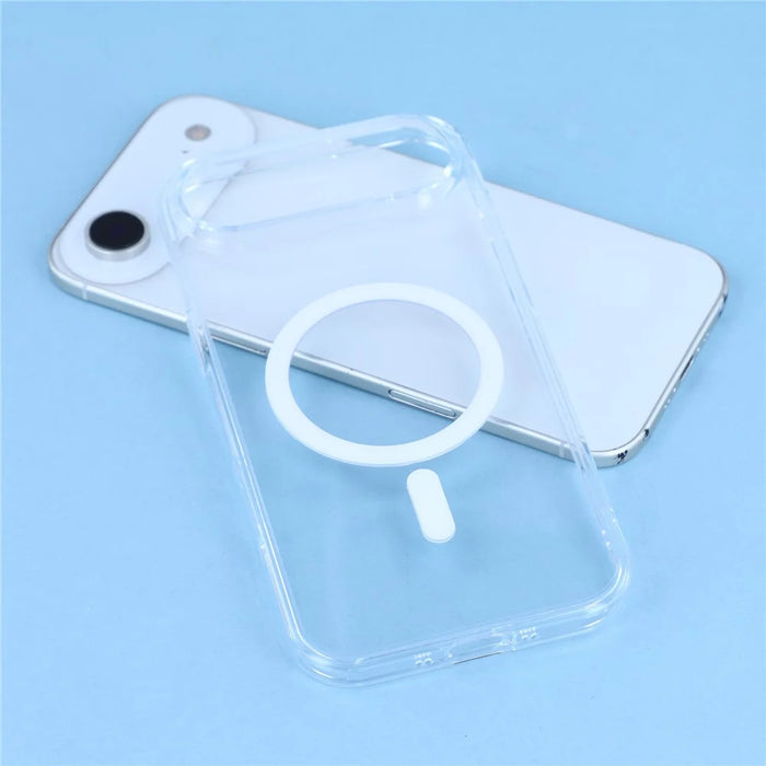 JAUCASE For iPhone Air Case Compatible with MagSafe Crystal Clear TPU PC Phone Back Cover - 6