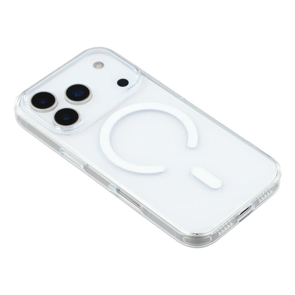 JAUCASE For iPhone 17 Pro Case Compatible with MagSafe Crystal Clear TPU PC Phone Back Cover - 4