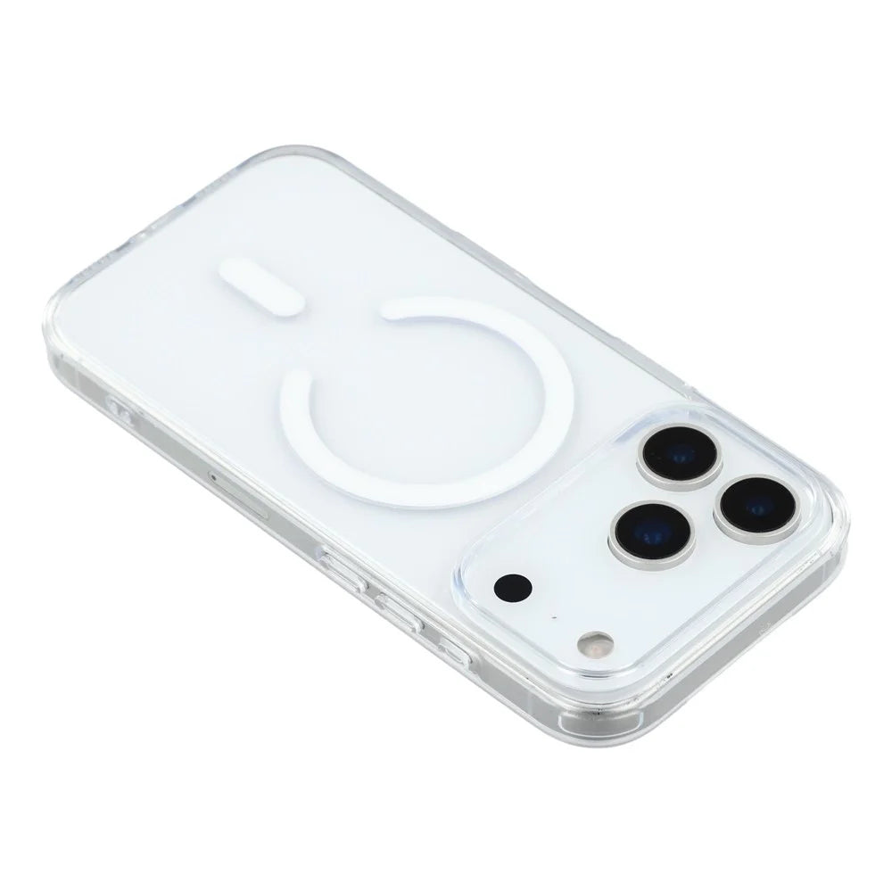 JAUCASE For iPhone 17 Pro Case Compatible with MagSafe Crystal Clear TPU PC Phone Back Cover - 5