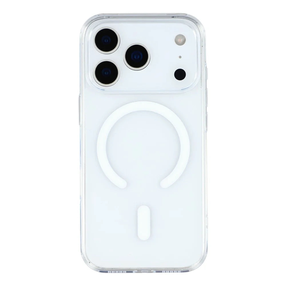 JAUCASE For iPhone 17 Pro Max Case Compatible with MagSafe Crystal Clear TPU PC Phone Back Cover - 3