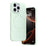 For iPhone 15 Pro Max Case Compatible with MagSafe Ice-Transparent Liquid Silicone + PC Phone Cover - Green - 1