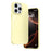 For iPhone 14 Pro Max Case Compatible with MagSafe Ice-Transparent Liquid Silicone + PC Phone Cover - Yellow - 1