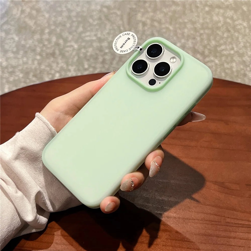 For iPhone 15 Pro Max Case Heat Dissipation Ice-Transparent Liquid Silicone + PC Phone Cover - Green - 2