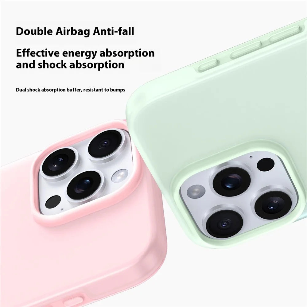 For iPhone 15 Pro Max Case Heat Dissipation Ice-Transparent Liquid Silicone + PC Phone Cover - Green - 7