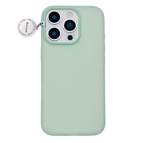 For iPhone 14 Pro Case Heat Dissipation Ice-Transparent Liquid Silicone + PC Phone Cover - Green - 1