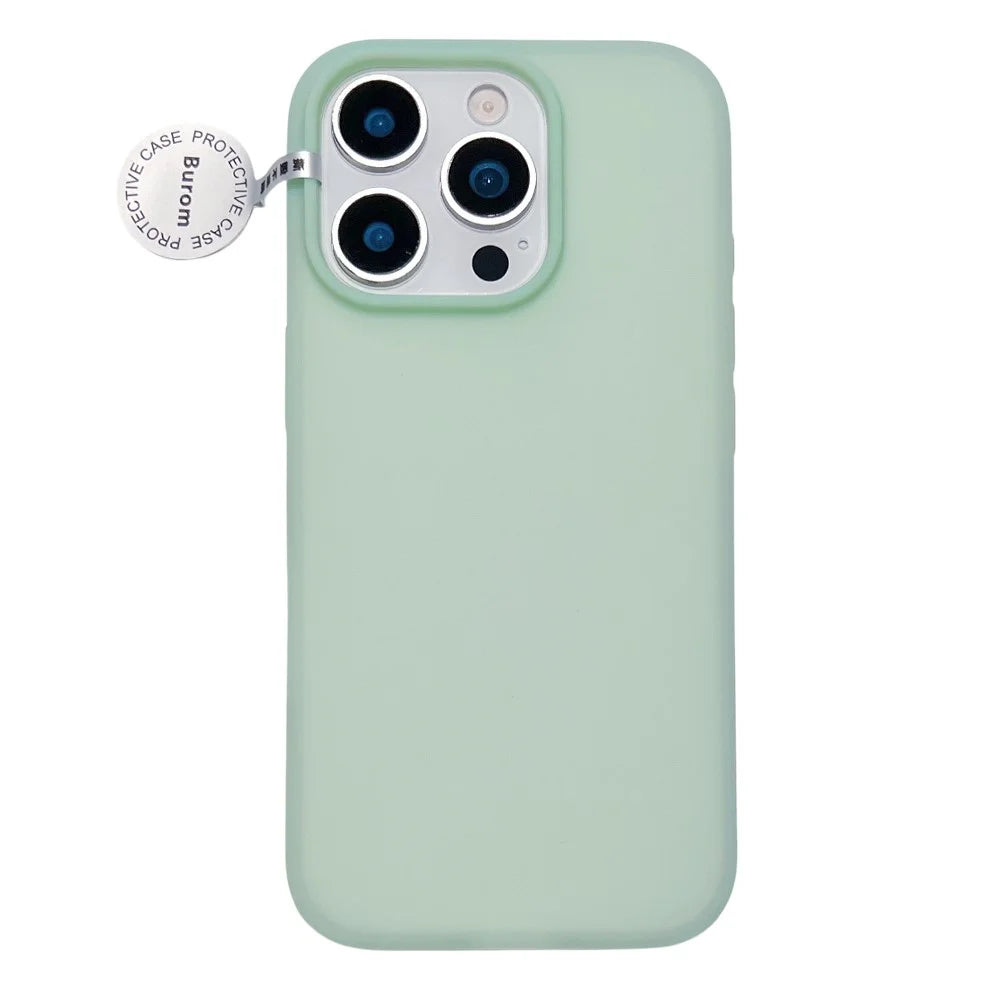 For iPhone 14 Pro Case Heat Dissipation Ice-Transparent Liquid Silicone + PC Phone Cover - Green - 1