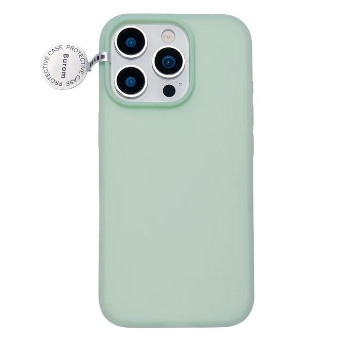 For iPhone 14 Pro Case Heat Dissipation Ice-Transparent Liquid Silicone + PC Phone Cover - Green - 1