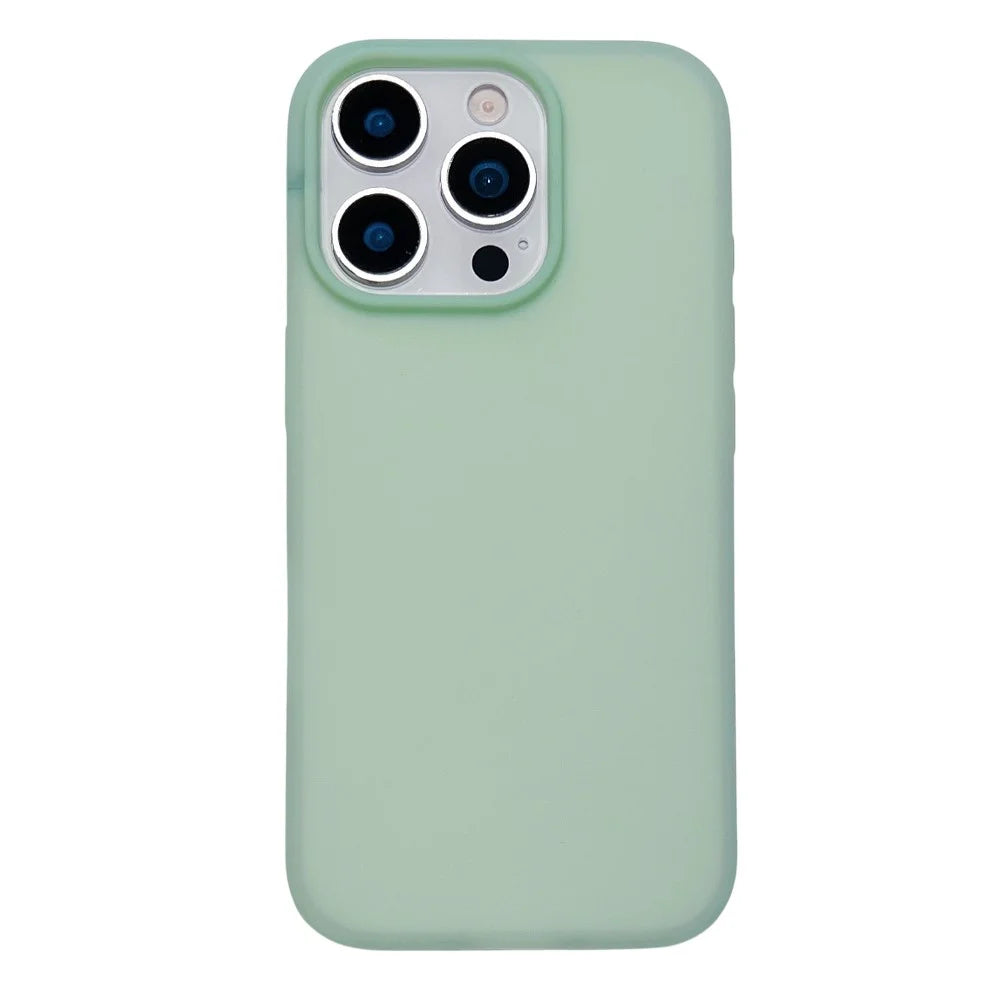 For iPhone 15 Pro Case Heat Dissipation Ice-Transparent Liquid Silicone + PC Phone Cover - Green - 1