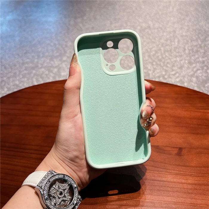 For iPhone 16 Pro Max Case with Kickstand Precise Cutouts Liquid Silicone + PC Phone Cover - Light Green - 4