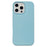 For iPhone 16 Pro Max Case Soft Microfiber Lining Liquid Silicone + PC Phone Cover - Ice Blue - 1