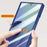 For Samsung Galaxy Z Fold7 5G Case Kickstand Hard PC Phone Cover with HD Tempered Glass Film - Blue - 2