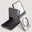 For Samsung Galaxy Z Flip7 5G Magnetic Case Hard PC + Acrylic Phone Cover with HD Rear Small Screen Protector - Black - 2